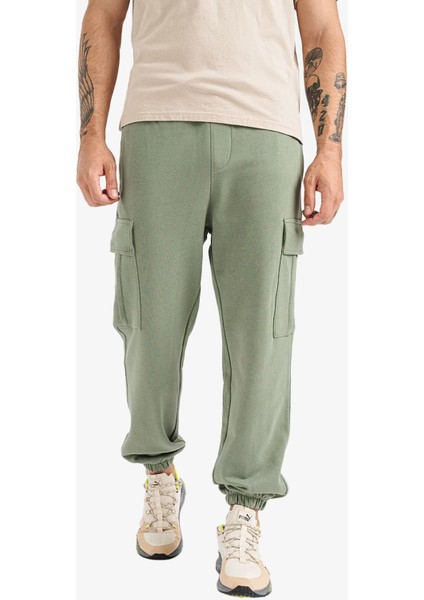 Jpstkane Cargo Erkek Yeşil Eşofman Altı 12263074-AGAVEGREEN