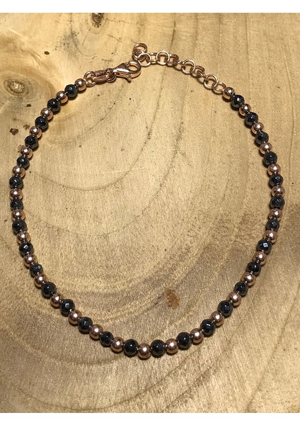 Iki Renk Dorika Gümüş Bileklik