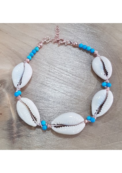 Deniz Kabuğu Firuze Taşlı Bileklik