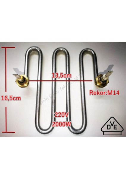2000W 230V Semaver Çaycı Zikzak Isıtıcı Rezistans
