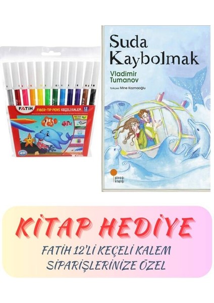 12LI Keçeli Kalem (Suda Kaybolmak Kitap Hediyeli)