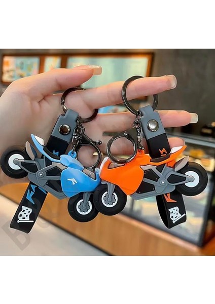 Motorsiklet Tasarımlı Anahtarlık Çanta Süsü 1 Adet