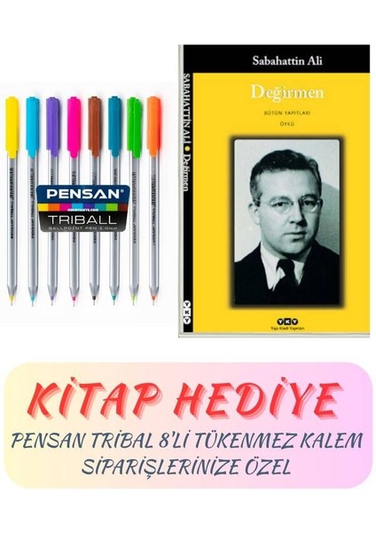 Tribal 8li Tükenmez Kalem (Değirmen Kitap)