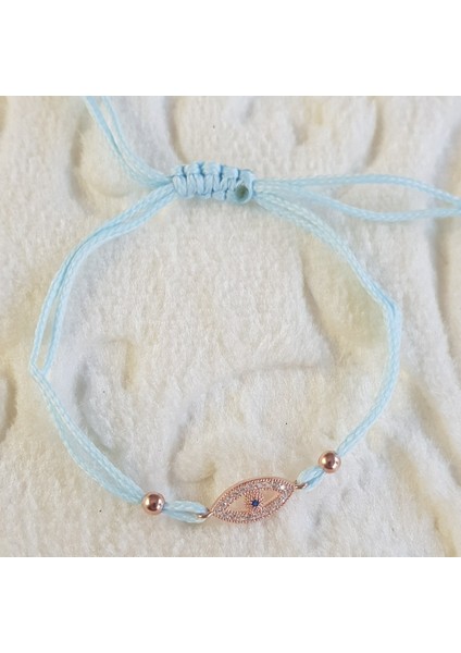 Asansörlü Ipek Ip Göz Gümüş Bileklik