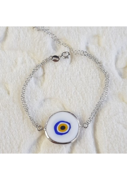 Nazar Boncuğu Gümüş Bileklik