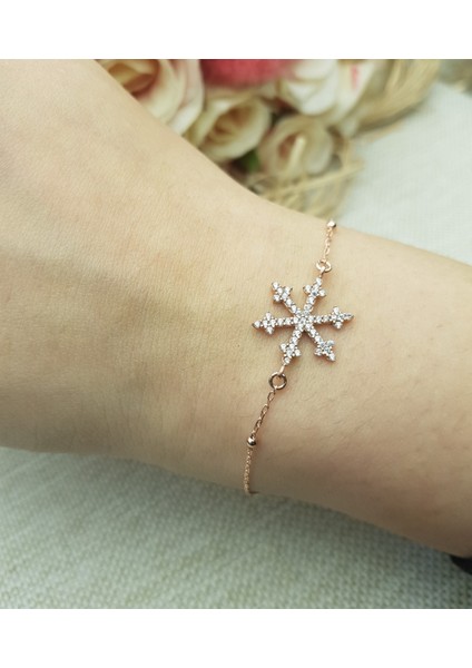 Kar Tanesi Gümüş Bileklik