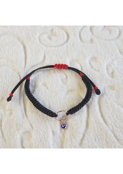 Makrome El Yapımı Gümüş Bileklik