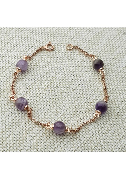 Ametis Taşlı Gümüş Bileklik