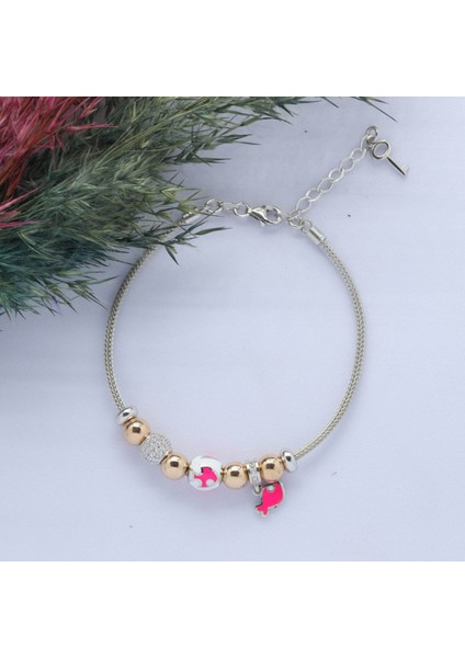Balık (Fish) Figürlü 925 Ayar Gümüş Charm Bileklik