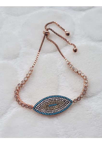 Asansörlü Göz Gümüş Bileklik