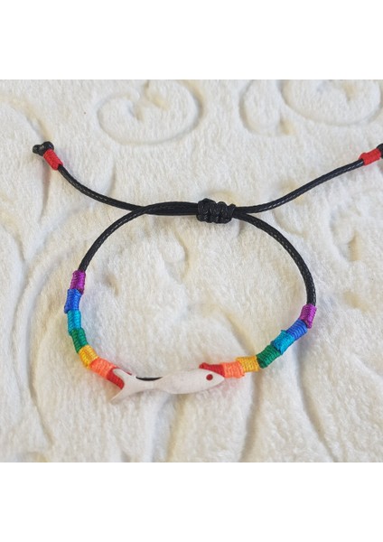 Balık El Yapımı Tasarım Gümüş Bileklik