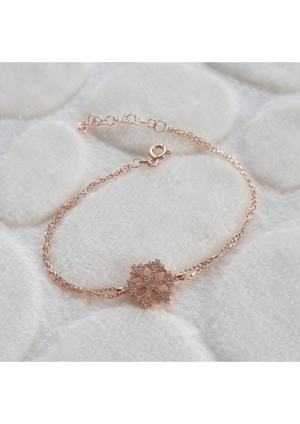 Kar Tanesi Gümüş Bileklik