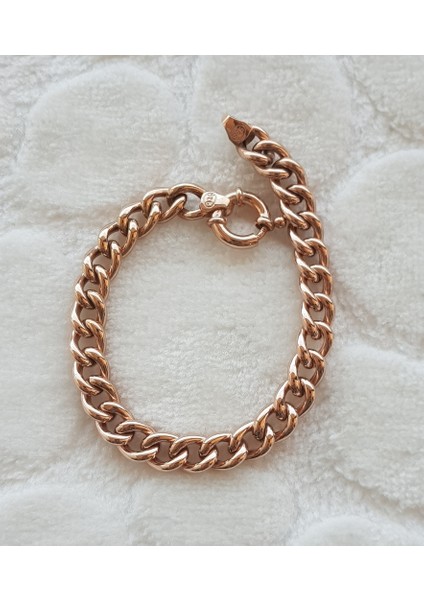 Rose Kaplama Gurmet Gümüş Bileklik