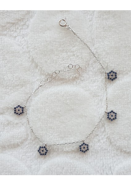 Nazarlı Şans Gümüş Bileklik