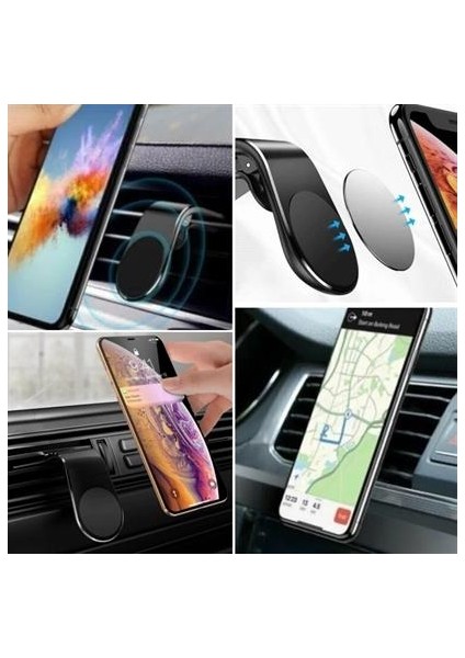 Havalanndırma Izgarasına Takılabilen Mandallı Mıknatıslı Oto Araç Içi Manyetik Telefon Tutucu fırsatları