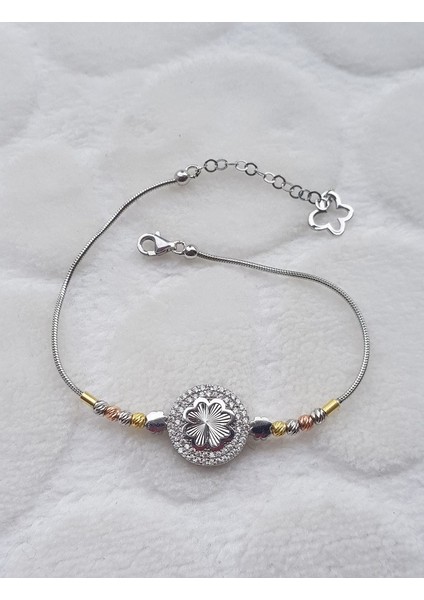 Yonca Italyan Dorika Gümüş Bileklik