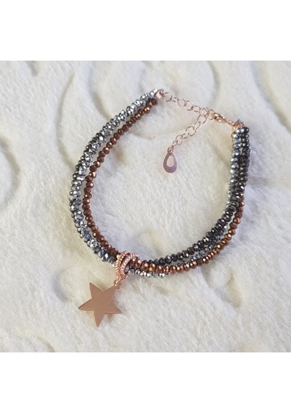 Yıldız Taş Tasarım Gümüş Bileklik