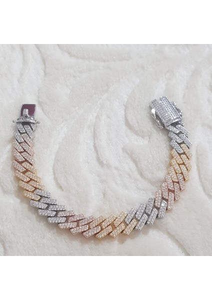 Taşlı Samanyolu Gümüş Bileklik