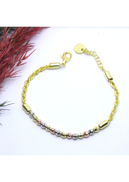 Dorika Halat Zincir Gümüş Bileklik