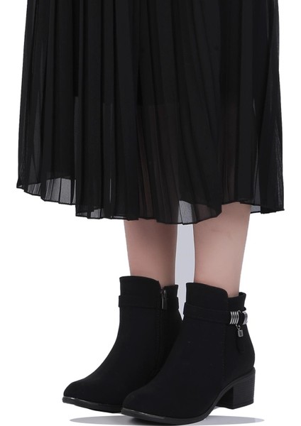 Mp 242-2227ZN Siyah Kadın 6cm Topuklu Bot fiyatları