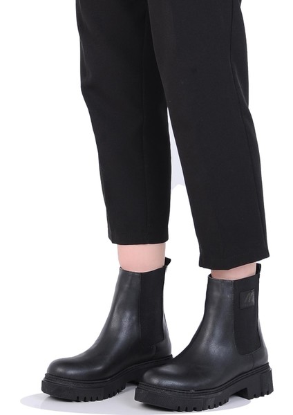 Mp 242-2206ZN Siyah Kadın Kışlık Düz Bot Ayakkabı fiyatları