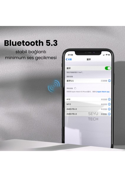 Dx-Duo Bluetooth Kulaklık Gürültü Engelleme&şeffaf Mod Ios ve Android Tüm Telefonlarauyumlu