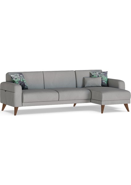 Hilda Köşe Takımı - Açık Gri