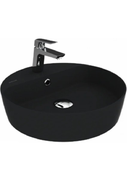 LP146S Loop Yuvarlak Çanak Lavabo Ø45 cm Mat Siyah
