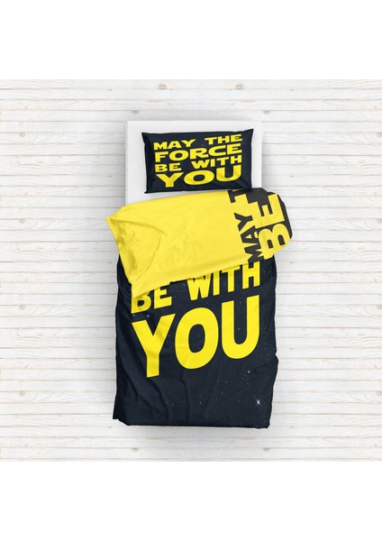 May The Force Be With You - Star Wars Çift Taraflı Nevresim Takımı - 200 cm x 220 cm