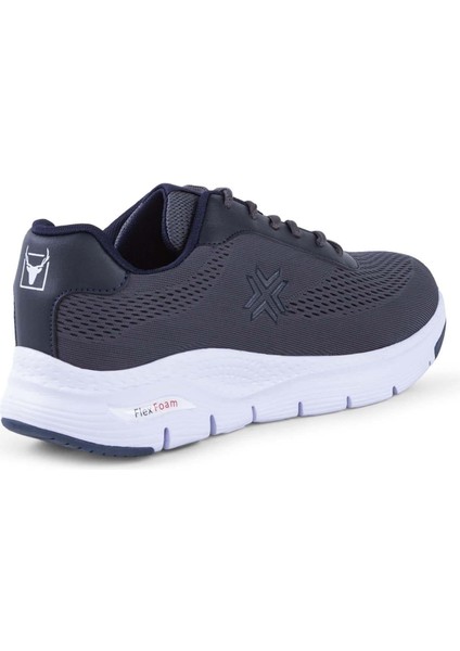 4321 Timar Gri Lacivert Comfort Sneaker Spor Ayakkabı V5