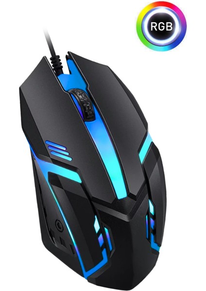 Thunder Rgb Kablolu 7 Renk Modu Gaming Oyuncu Mouse Optik