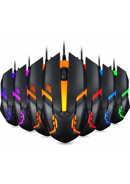 Thunder Rgb Kablolu 7 Renk Modu Gaming Oyuncu Mouse Optik