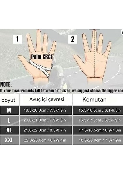 Motosiklet Dokunmatik Ekran Eldiveni (Yurt Dışından)