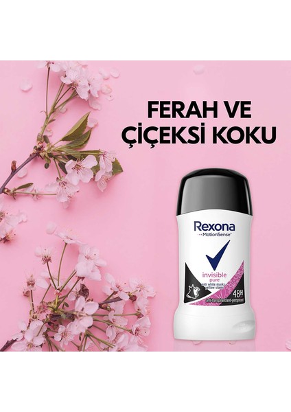 Motionsense Kadın Stick Deodorant Invisible Pure 40 ml X2