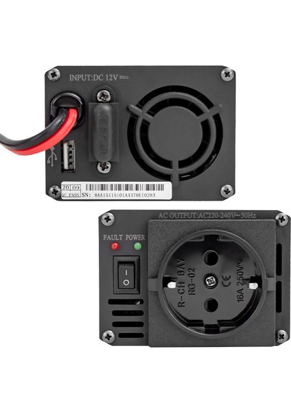 Orbus 150W 12 Volt Modifeld Sinus Invertör CAR151 12 V Inverter
