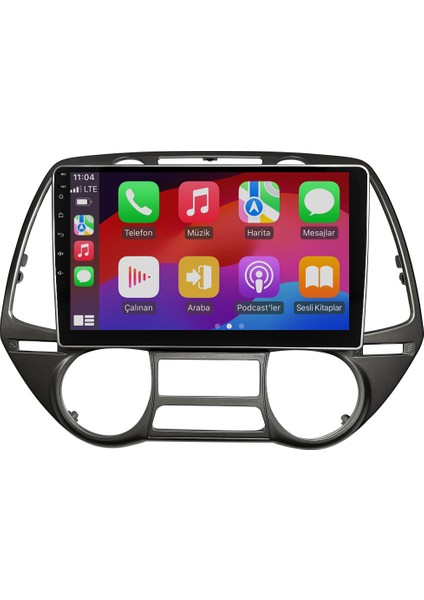 Hyundai I20 (2009-2012) Android 14 Multimedya Carplay 10 Inch 4 GB Ram / 64 GB Hafıza CRV-4284XR