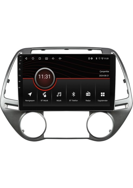 Hyundai I20 (2008-2012) Android 14 Multimedya Carplay 10 Inch 4 GB Ram / 64 GB Hafıza CRV-4285XR