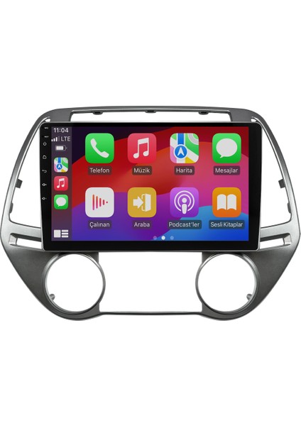 Hyundai I20 (2008-2012) Android 14 Multimedya Carplay 10 Inch 4 GB Ram / 64 GB Hafıza CRV-4285XR