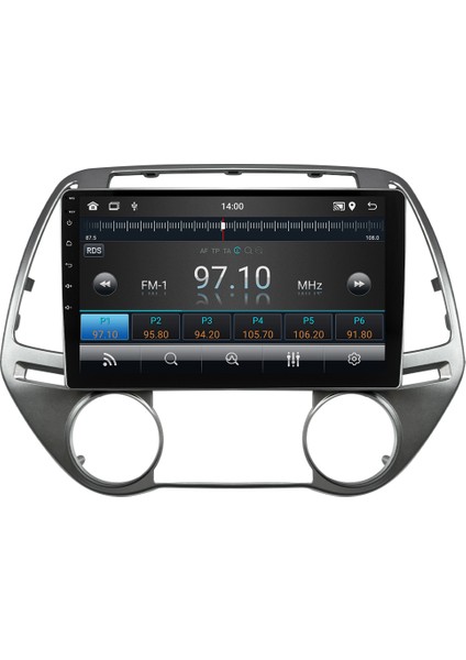 Hyundai I20 (2008-2012) Android 14 Multimedya Carplay 10 Inch 4 GB Ram / 64 GB Hafıza CRV-4285XR