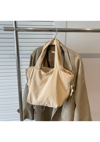 Tam Çantası Nylon Büyük Kapasitesi Basit Bir Atış Sanatçı Çantası Omuz Çantası (Yurt Dışından) modelleri