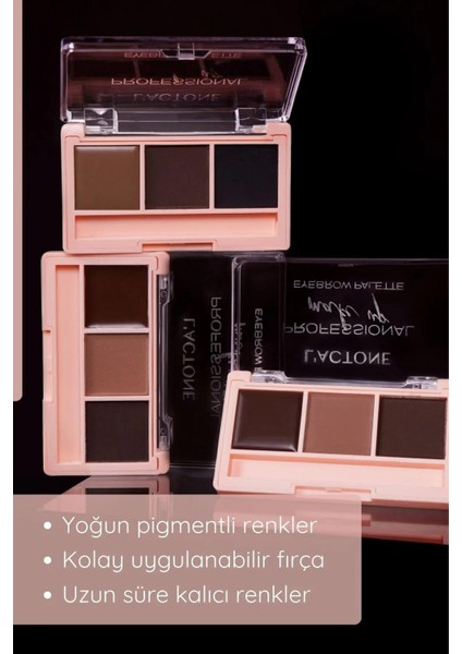 L'ACTONE Professıonal Eyebrow Palette 03