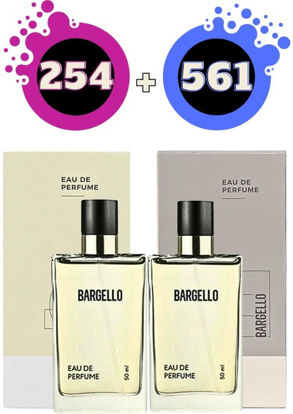 254 Edp Floral 50 ml Kadın Parfüm + 561 Edp Fresh 50 ml Erkek Parfüm Seti
