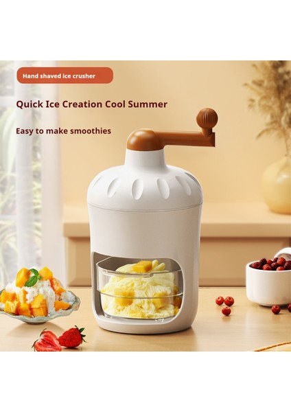 QWE-13MANUEL Buz Kırıcı Smoothies Buz Kırıcı 2x Buz Kutusu Kalıp ile Traşlanmış Buz Makinesi Mutfak Aletleri Için Buz Blender (Yurt Dışından) fiyatları