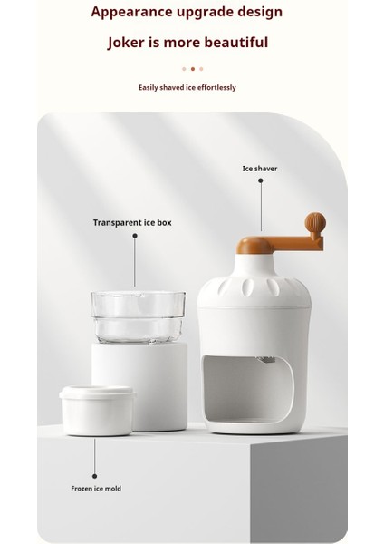 QWE-13MANUEL Buz Kırıcı Smoothies Buz Kırıcı 2x Buz Kutusu Kalıp ile Traşlanmış Buz Makinesi Mutfak Aletleri Için Buz Blender (Yurt Dışından) modelleri