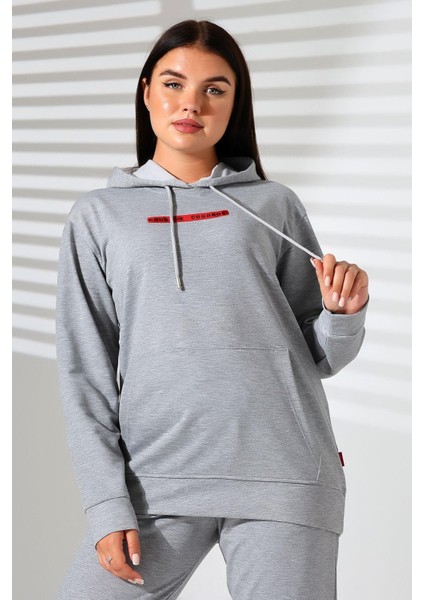 2 Iplik Kapüşonlu Sweat