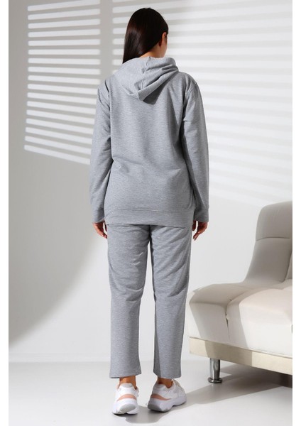 2 Iplik Kapüşonlu Sweat