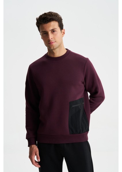 Erkek Regular Fit 3 İplik Şardonlu Yandan Tek Fermuar Cepli Bisiklet Yaka Sweatshirt K28124602101 modelleri