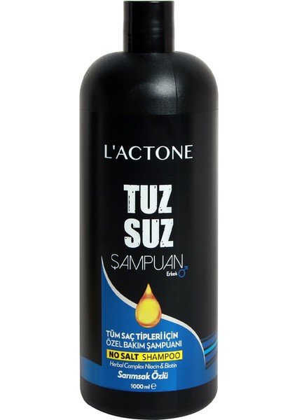 L'ACTONE Tuzsuz Şampuan Erkek 1000 ml