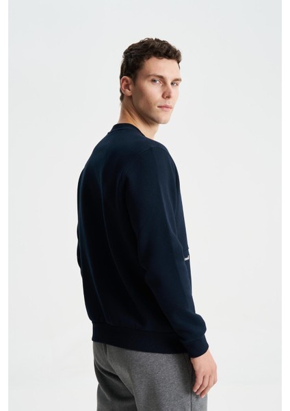 Şık Erkek Regular Fit 3 İplik Şardonlu Bisiklet Yaka Sweatshirt K28124602001 fırsatları