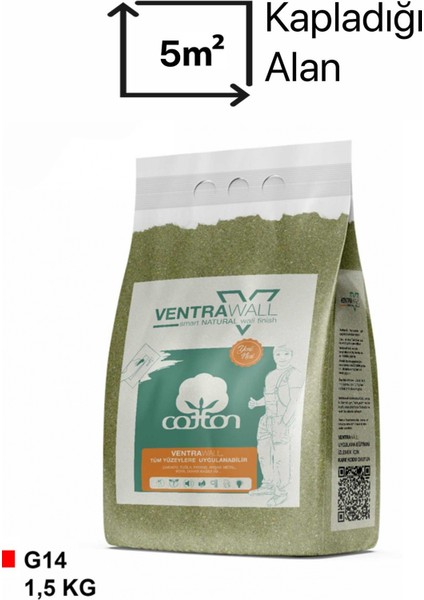 Yeşil Duvar Boyası G14 Isı Yalıtımlı 1.5 kg 5m² fiyatları